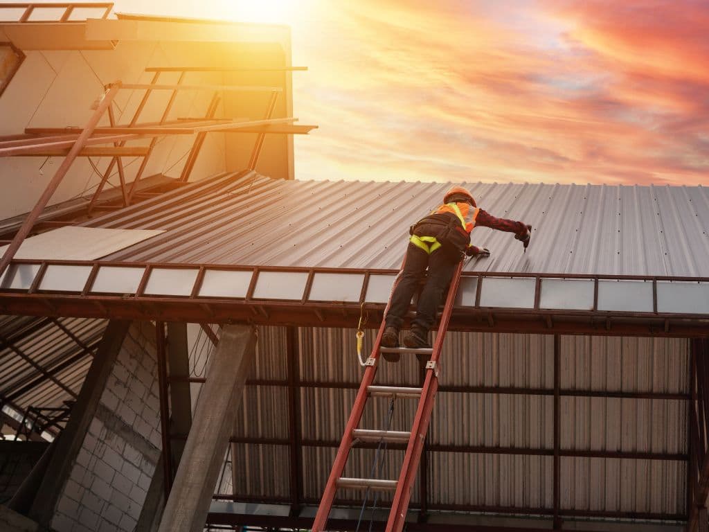 Roofers Installing Metal Roof in Fort Lauderdale FL